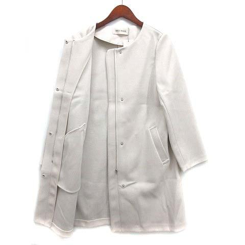 未使用品 ミッシュマッシュ MISCH MASCH ノーカラー コート ライト 