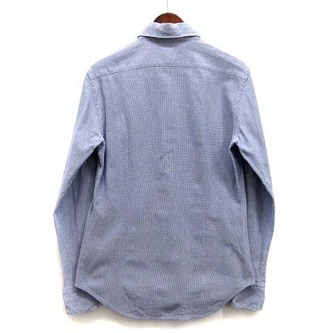 【中古】ラルディーニ LARDINI ブートニエール 長袖 シャツ レギュラーカラー コットン ブルー 37 / 14.5 メンズ ラルディーニ LARDINI ブートニエール 長袖 シャツ レギュラーカラー