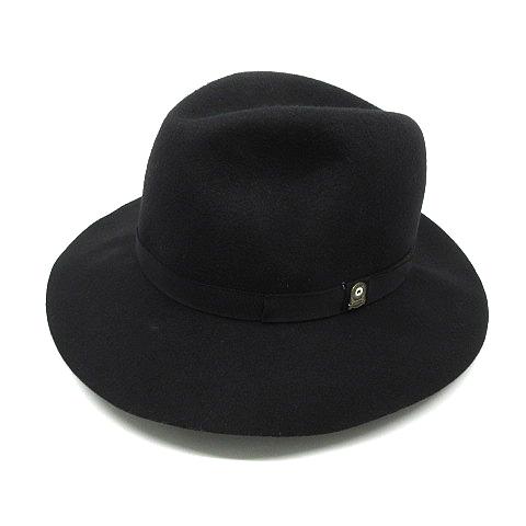CPH C-PLUS HEAD WEARS ウール フェルト 中折れ ハット ブラック 黒
