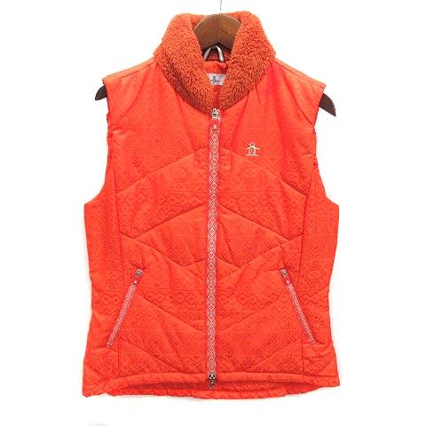マンシングウェア MUNSINGWEAR 中綿 ベスト 総柄 ネイティブ