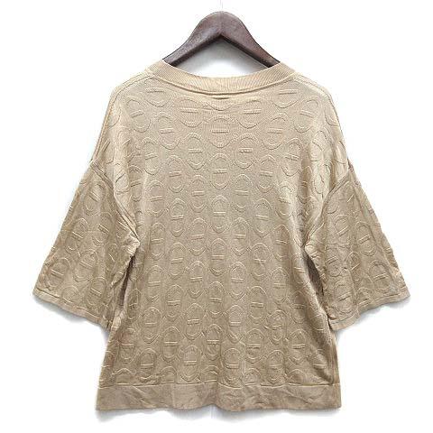 エルメス HERMES カレーシュ刺繍 ニット 衣料品 トップス カシミヤ  