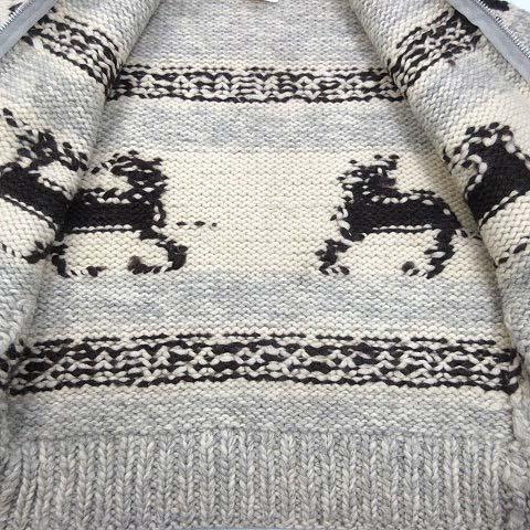 INTRACAN ENTERPRISES カウチン セーター トナカイ ジップアップ