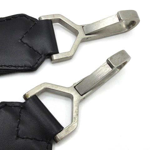 ルイ・ヴィトン タイガ レザーバッグストラップ ブラック シルバー ルイ・ヴィトン タイガ レザーバッグストラップ ブラック シルバー