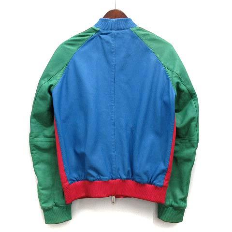 DSQUARED2（ディースクエアード） ラムレザー リブ ボンバージャケット