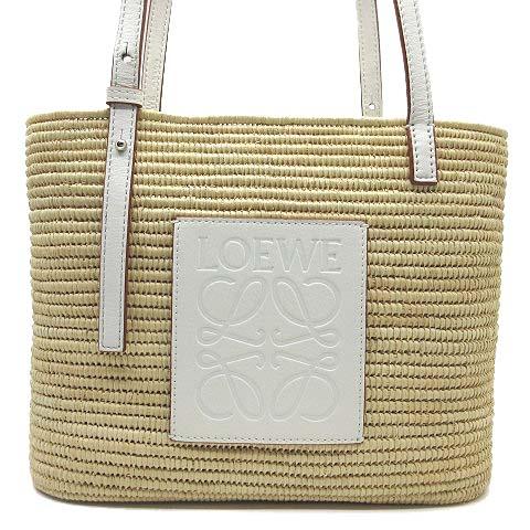 LOEWE / アナグラム スクエアバスケットバッグ スモール かごバッグ LOEWE（ロエベ） アナグラム かごバッグ スモール スクエア バスケット