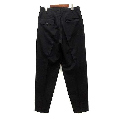 Y's for men ワイドスラックス SIZE 3 Y's for men ウールギャバ ツータックワイドスラックス ブラック Y's