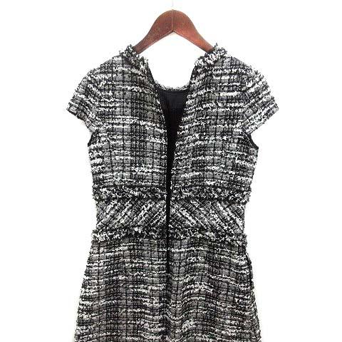 エムズグレイシー M'S GRACY ツイード ワンピース リボン