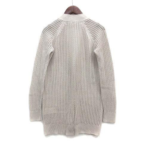 HERMES（エルメス） シルク ニット ラグラン カーディガン 長袖 グレー