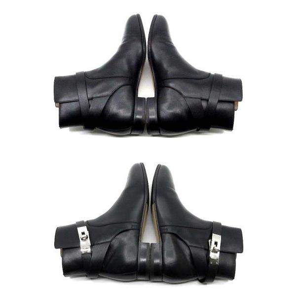 HERMES エルメス ネオ ケリー金具 レザー ショートブーツ 162133Z  