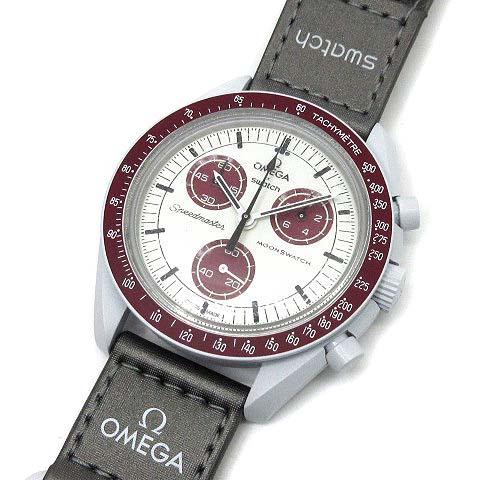【付属品有】オメガ×スウォッチ/スピードマスター/SO33M101/メンズ腕時計 オメガ×スウォッチ OMEGA×Swatch ミッション トゥ プルート