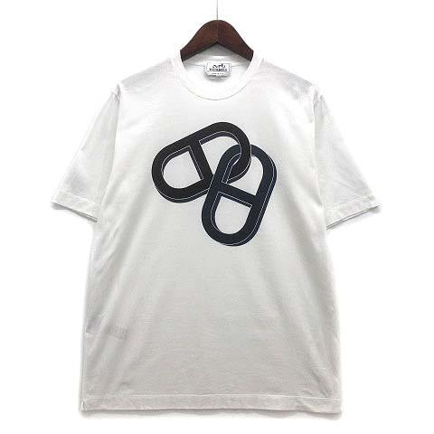HERMES エルメス シェーヌダンクル プリント Tシャツ カットソー 半袖 