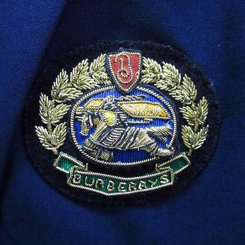【中古】バーバリーズ Burberrys リースエンブレム ブレザー ジャケット 金ボタン ピークドラペル 紺 ネイビー 9AR レディース バーバリーズ Burberrys リースエンブレム ブレザー ジャケット 金