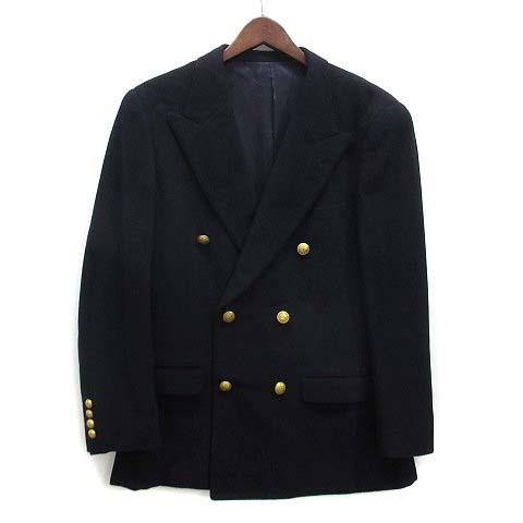 グレンオーオーヴァー GLENOVER 紺ブレザー ウール カシミヤ 