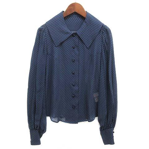 マッセメンシュ MASSE MENSCH シルク シフォン シアー ブラウス シャツ 