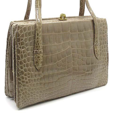 マジェスティック majestic IRV クロコダイル ハンドバッグ