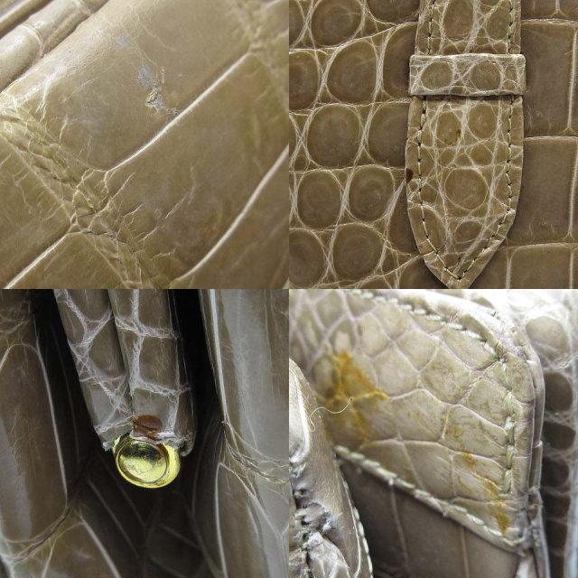 マジェスティック majestic IRV クロコダイル ハンドバッグ