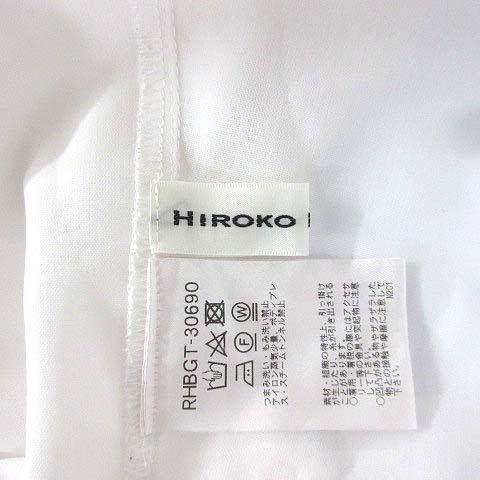HIROKO KOSHINO（ヒロコ コシノ） 墨絵 ラウンドフォルム シャツ 七分