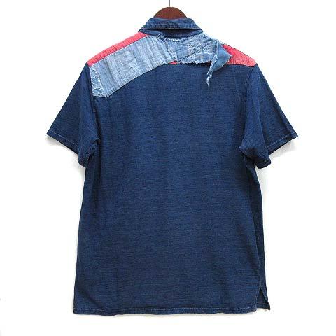 キャピタル kapital 天竺 ポロシャツ 半袖 インディゴ 藍染 ボロ BORO