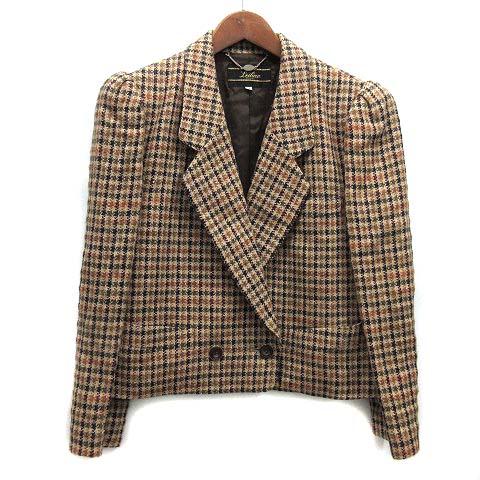 レリアン Leilian スーツ セットアップ チェック ツイード