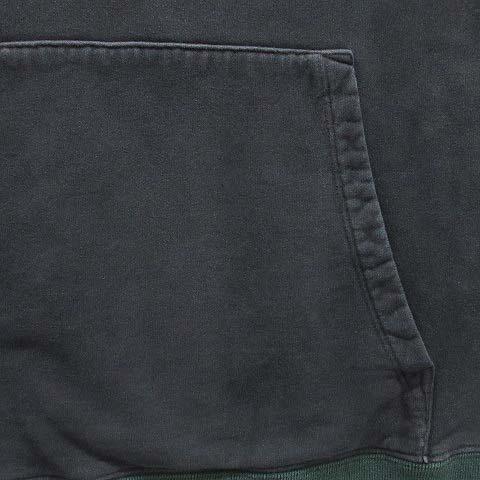 【中古】サンローラン パリ SAINT LAURENT PARIS ロゴ フェルト レタリング パーカー 689395 ネイビー XS メンズ サンローラン パリ SAINT LAURENT PARIS ロゴ フェルト レタリング