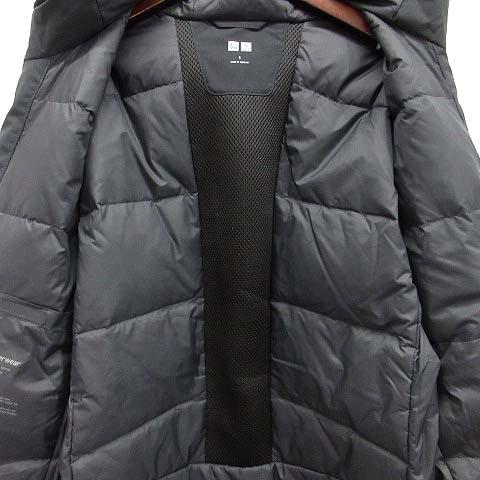 ユニクロ　XL ハイブリッドダウンジャケット ユニクロ UNIQLO ハイブリッド ダウン パーカ ジャケット ブラック 黒