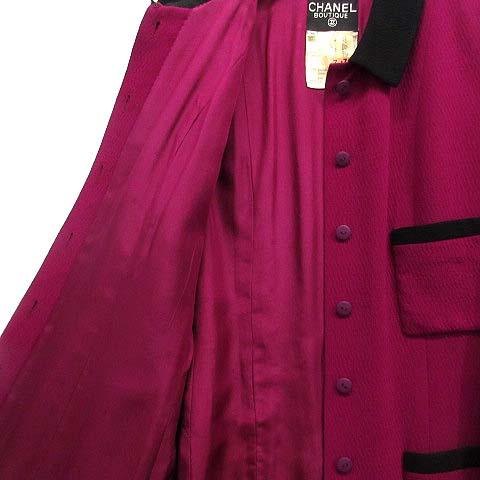 CHANEL BOUTIQUE 赤 テーラードジャケット 38 CHANEL 赤 テーラードジャケット 38ヴィンテージ - メルカリ