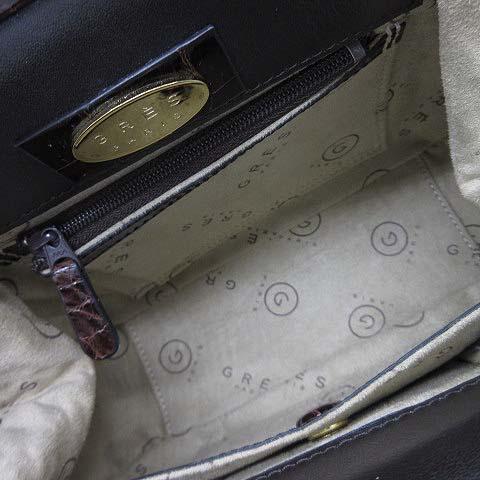 マダムグレ GRES PARIS JRA クロコダイル がま口 2WAY チェーン