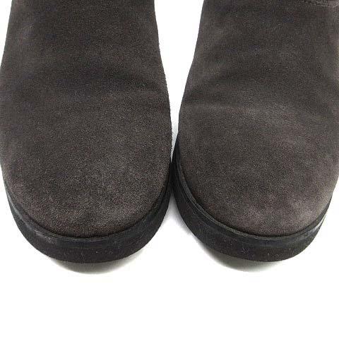 美品 銀座かねまつ 銀座金松 ブーツ ムートンブーツ 裏起毛 ショート