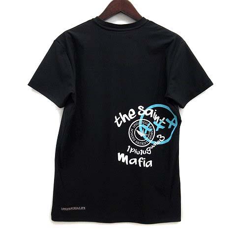 【中古】ウノピュウノウグァーレトレ 1PIU1UGUALE3 ザセイントマフィア THESAINT MAFIA 113 SPORT ラバープリント Tシャツ 半袖 3 黒 ウノピュウノウグァーレトレ 1PIU1UGUALE3 ザセイントマフィア