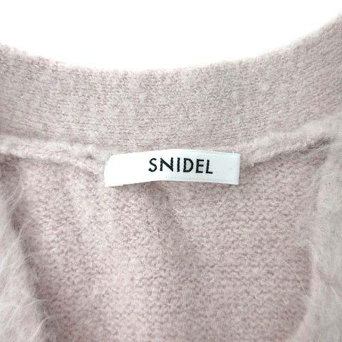 SNIDEL（スナイデル） ビジューリボン カーディガン 長袖 ピンク F