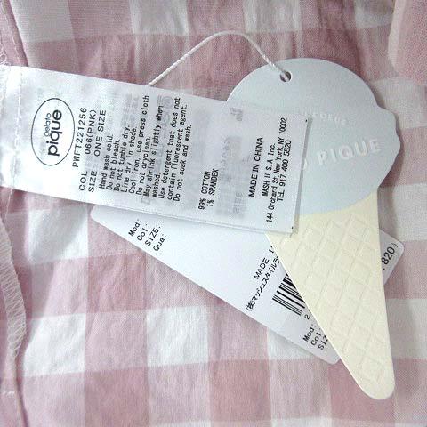 未使用品 ジェラートピケ gelato pique ギンガムチェック セットアップ