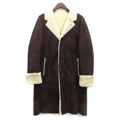 【中古】クアトロッキ QUATTROCCHI ビームス International Gallery BEAMS ムートン コート ブラウン 44 メンズ クアトロッキ QUATTROCCHI ビームス International Gallery BEAMS