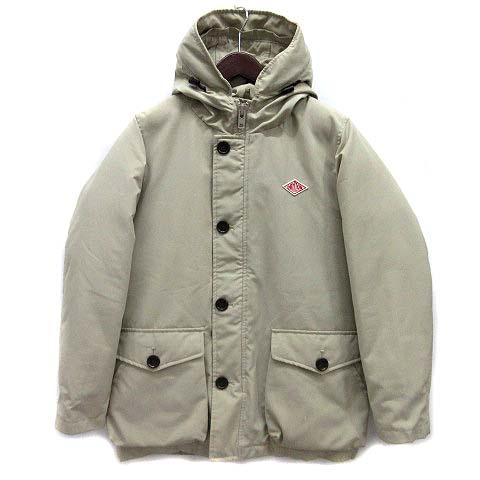 ダントン DANTON タッサー TUSSAH フード ダウンジャケット ベージュ