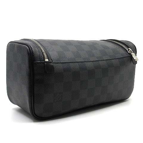 s*˚様 Louis Vuitton ダミエ ブラックポーチ N47625 LOUIS VUITTON ルイヴィトン トワレ・ポーチ N47625 ダミエ・グラ