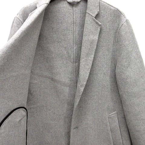 ザラマン ZARA MAN ウール混 チェスター コート 2B グレー S 1255/450