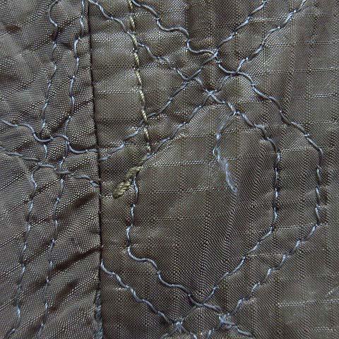 【中古】ホワイトマウンテニアリング White Mountaineering SHRINKED QUILTED NO COLLAR COAT ノーカラー コート 0 アースカラー 20AW ホワイトマウンテニアリング White Mountaineering SHRINKED QUILTED