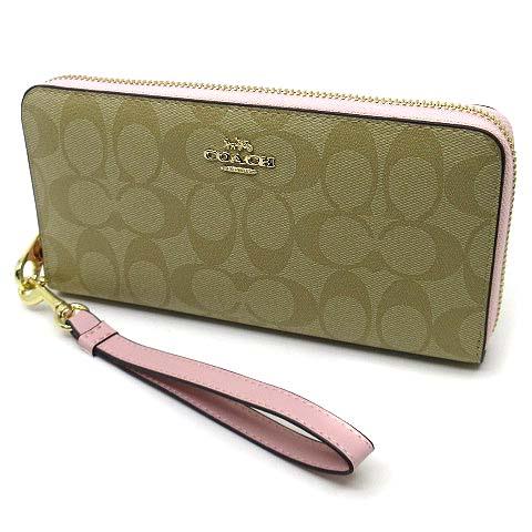 COACH（コーチ） 新品同様 シグネチャー ラウンドファスナー 長財布