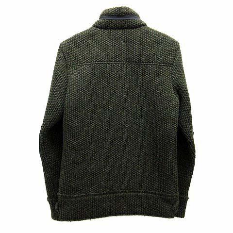 メイソンズ MASON'S ニット ブルゾン ジャケット エルボーパッチ 収納