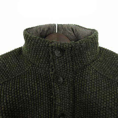 メイソンズ MASON'S ニット ブルゾン ジャケット エルボーパッチ 収納