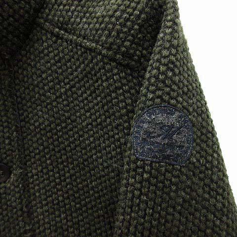 メイソンズ MASON'S ニット ブルゾン ジャケット エルボーパッチ 収納