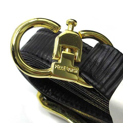 新品同様 ペレボルサ PELLE BORSA ウェーブレザー 2WAY ハンドバッグ 