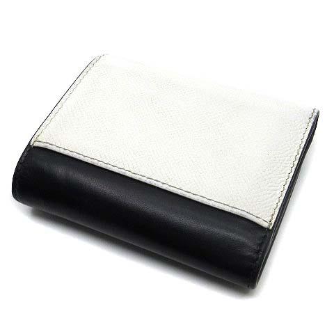 メゾンマルジェラ 三つ折りウォレット レザー 箱・カード付き メゾンマルジェラ Maison Margiela 4ステッチ 三つ折り 財布 レザー