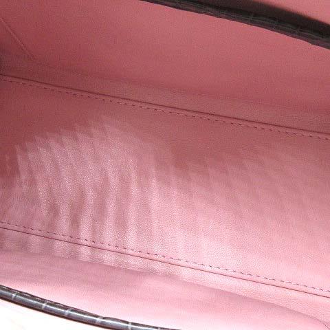 Hcp社製 マット クロコダイル 2WAY ハンドバッグ ショルダー付き