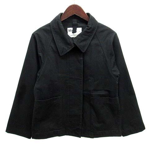 MARGARET HOWELL フード ブルゾン 撥水コットン 墨黒 紺 COTTON NYLON PLAINWEAVE BLOUSON | MARGARET HOWELL（マーガレット