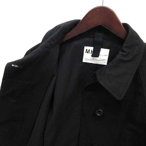 MARGARET HOWELL フード ブルゾン 撥水コットン 墨黒 紺 COTTON NYLON PLAINWEAVE BLOUSON | MARGARET HOWELL（マーガレット