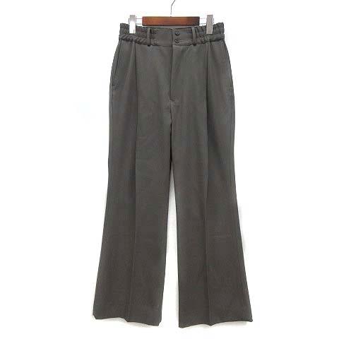 【中古】サブレーション SUBLATIONS フレア イージー トラウザーズ パンツ HEAVY WOOL GABARDINE FLARE EASY TROUSERS グレー 1 S101425 サブレーション SUBLATIONS フレア イージー トラウザーズ パンツ
