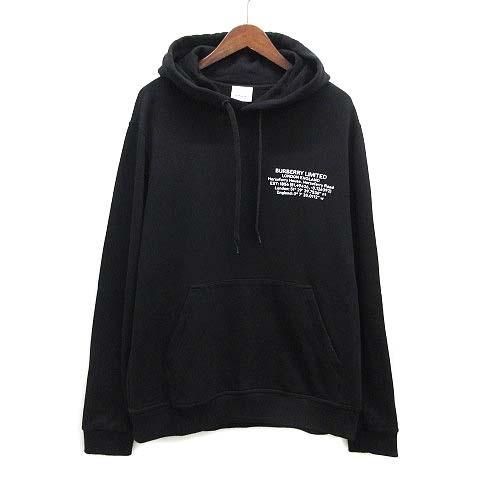 バーバリー BURBERRY LONDON ENGLAND スウェット パーカー プルオーバー ALLEN HOODIE ブラック 黒 ☆AA★ メンズ
