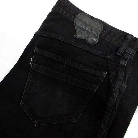 NUMBER (N)INE ストレッチ　ブラック　デニム　パンツ　本人期　ハート NUMBER (N)INE ストレッチ ブラック デニム パンツ 本人期 ハート