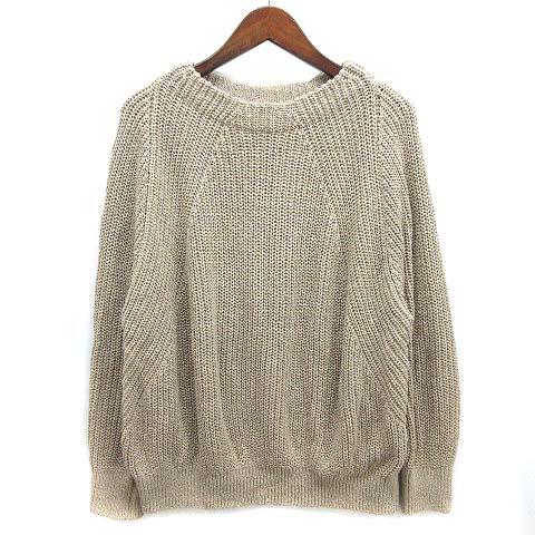 【中古】ミューズ MUSE ドゥーズィエムクラス 2025SS Lily Linen アゼ プルオーバー ニット セーター シルク リネン ベージュ フリー ミューズ MUSE ドゥーズィエムクラス 2025SS Lily Linen アゼ プル