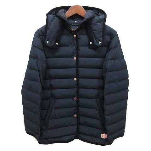 新品【バンソンエミレイユ】ステッチレス ダウンジャケット フード ネイビー ヴァンソンエミレイユ Vincent et Mireille ステッチレス ダウン